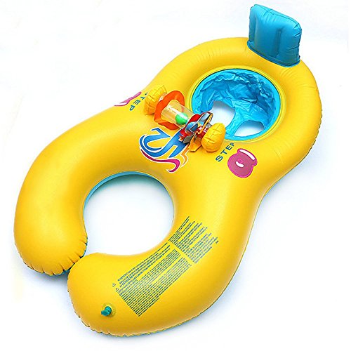 Buy SUPOW Swim Ring, Parentschild Swim Ring with Baby Safe Sit
