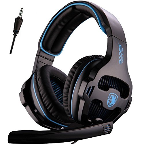 SADES New Version Xbox One Gaming Headset Headphones with Microphone and PC Adapter for PS4/PlayStation 4 Laptop Mac SADES New Version Xbox One Gaming Headset Headphones with Microphone and PC Adapter for PS4/PlayStation 4 Laptop Mac