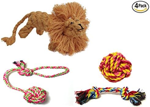 Ropeez Dog Chew Toys for Puppy Teething, Aggressive Chewers for Small Dogs, Natural, Safe