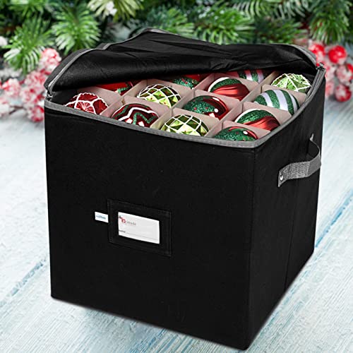 Primode Christmas Ornament Storage Box, 4 Individual Trays Xmas Storage