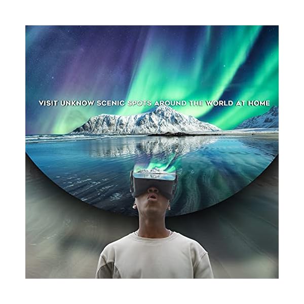 DESTEK V5 VR Headset, 110°FOV Eye Protected HD Virtual Reality Headset w/ Touch Button for iPhone 11/Pro/X/Xs/Max/XR/8P/7P/6P,for Samsung S20/S10/S9/S8/Plus/Note 10/9/8/Plus,Phones w/ 5.5-6.8in Screen - Image 7