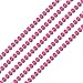 Set of 12 Pink 7mm Round Ball Mardi Gras Beads