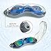 Swim Goggles + Ear and Nose Plugs - 3STN | Professional Athletic Glasses with UV + Leaking Protection, Fogproof, Mirrored for Pool, Outdoor, Triathlon | For Men, Women, Adults, Youth (blue)