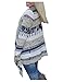 AuntTaylor Womens Classic Cotton Knitted Drape Front Cardigans Sweaters Blue XXL