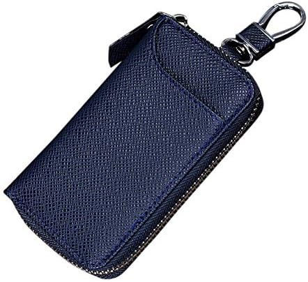 PU Leather Key Case Wallet with 6 Hooks Car Key Holder Keychain Wallet