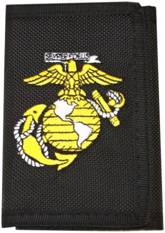 United States Semper Fi Marine Corps Eagle Nylon Velcro Wallet