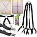 eZAKKA Bed Sheet Suspenders Adjustable Crisscross Fitted Sheet Bed Straps Corner Holder Grippers Bands Fasteners Mattress Pad Cover Elastic Fasteners Clips Clippers