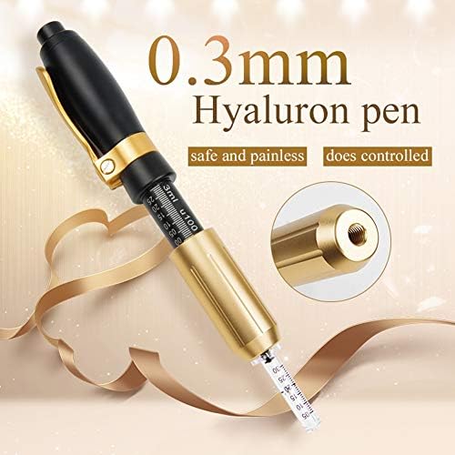 YJJ 2 in 1 Two Head 0.3ml &0.5ml hyaluron Pen Hyaluronic Acid Lip Filler hyaluronic Pen Needle Free Injection Pen