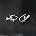 Cute 925 Sterling Silver Post Leaf Clip Earrings Ear Hook Unique Jewelry G3558S