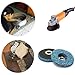 Ximimark 5 Pcs Poly Strip Disc Wheel Paint Rust Removal Clean for Angle Grinder 10016mm,Blue