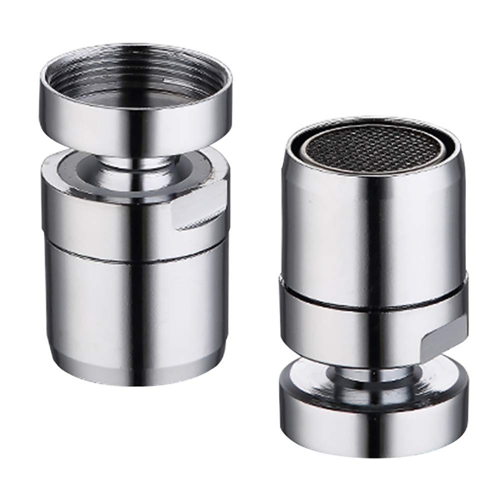 Water Saving Faucet,BETOY 2PCS Sink Aerator Faucet Aerator 360-Degree Swivel Faucet Aerator for Kitchen, Dining Room, Hotel,22x37mm