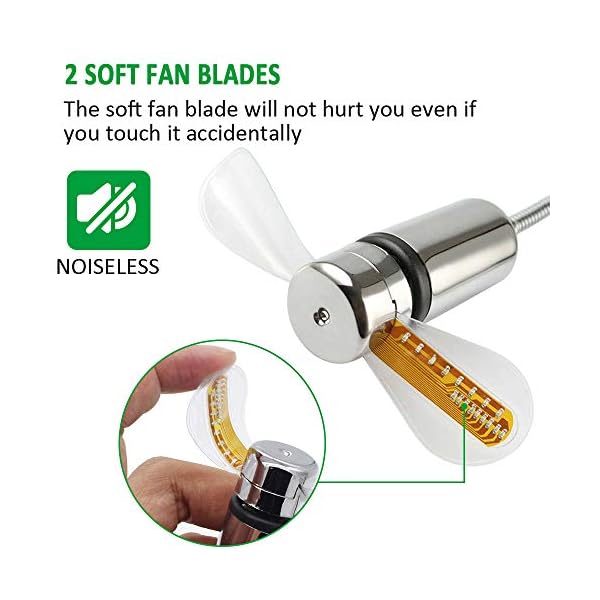 USB-LED-Fan-HuiHeng-Mini-LED-Clock-Fan-with-Flexible-Gooseneck-Personal-Silent-Laptop-Fan-USB-Powered-for-Home-Office huiheng USB LED Fan, Mini LED Clock Fan with Flexible Gooseneck, Personal Silent Laptop Fan USB Powered for Home Office