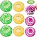 240 Pieces Colorful Reusable Food Storage Covers Elastic Bowl Covers Plastic Dish Plate Covers for Family Outdoor Picnic
