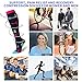 Bluemaple 4 Pack Compression Socks for Women and Men -Best Support for Medical,Running,Nursing,Athletic