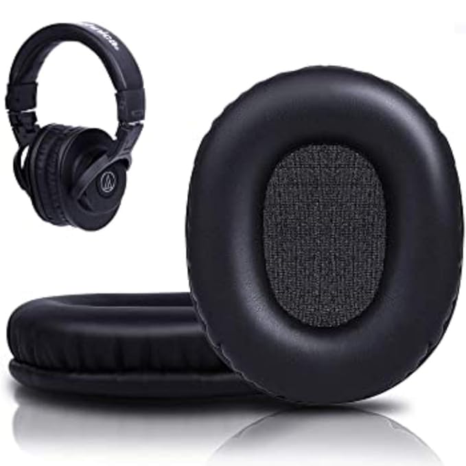 Crysendo Audio Technica MSeries Headset Replacement Earpads, Ear