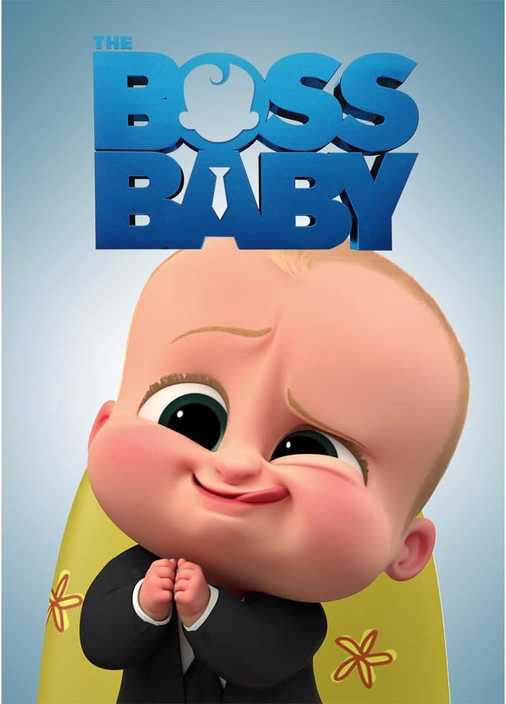 Boss Baby Backdrop Birthday 5x7 Cute Baby Photo Background for Baby Shower Vinyl Photo Backdrop Newborn Customized Kids Name Banner
