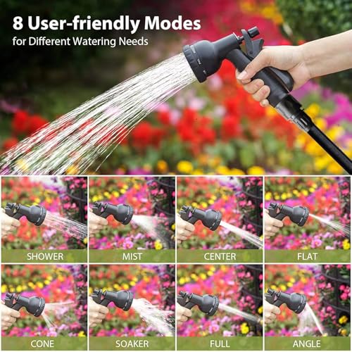 ACOLOMU Expandable Garden Hose 100ft, Hosepipes for Garden 30m, Retractable Hose Pipe Flexible Stretch Water Hoses for Home Lawn Car with 7 Function Professional Expanding Hoses