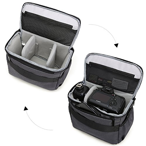 BAGSMART DSLR/SLR Camera Shoulder Bag Compact Gadget Bag with Thicken