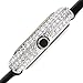 Burgi Women's BUR195 Swarovski Crystal & Diamond Accented Watch - Comfortable Leather Strap in A Gift Box (Yellow Gold & Black)