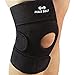 MaxSelf Knee Brace Open-Patella Protector with Velcro Straps | Top Quality Neoprene Sleeve for Improved Circulation, Compression, Joint Pain and Arthritis Relief (One Size)