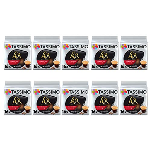 TASSIMO L'OR Espresso Splendente Kaffeekapseln T-Discs Pods 10er Pack, 160 Getränke