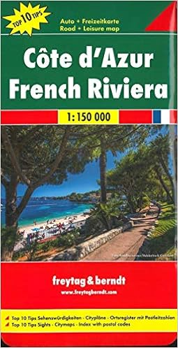 Cote D Azur Autokarte 1 150 000 Touristische Informationen Entfernungen In Km Ortsverzeichnis Mit Postleitzahlen Top 10 Tips Freytag Berndt Auto Freizeitkarten Amazon De Freytag Berndt Und Artaria Kg Bucher