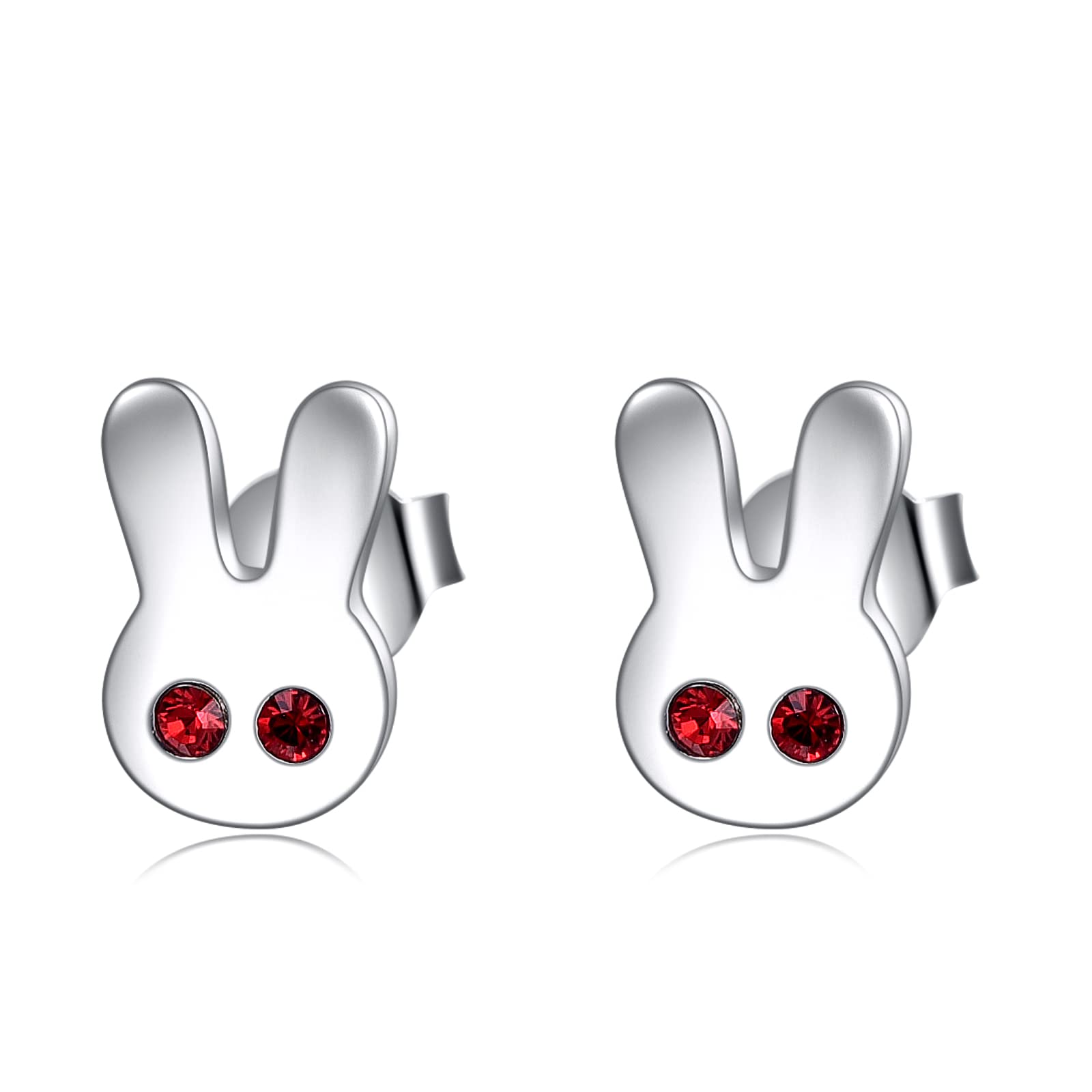 YFN Rabbit Earrings Sterling Silver Bunny Stud Earrings Jewellery Gifts for Women Girls