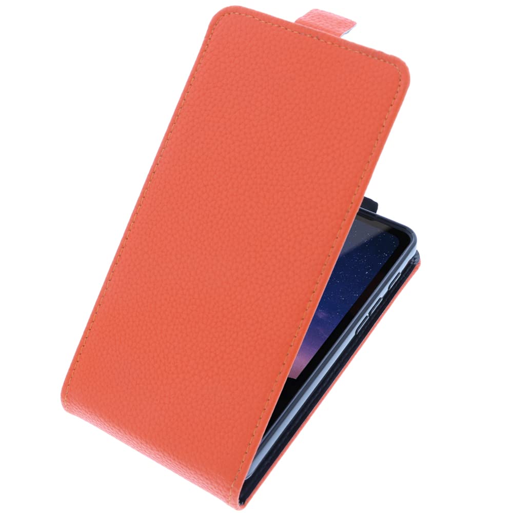 foto-kontor Cover compatible with CAT S75 flip-style mobile phone case orange