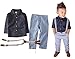 Baby Boy Long Sleeve T-shirt Suspender Straps and Pants Clothing Sets Outfit
