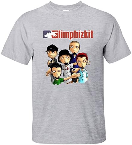 XADIO Men's Limp Bizkit Short Sleeve T-shirt grey XL Apparel