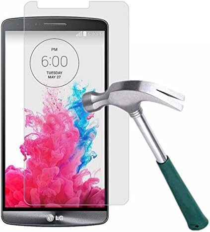 LG G3 Glass Screen Protector Set By GTRADE [2-Pack] Tempered Glass Touch Screen Covers - Anti Bubble &amp; Scratch Resistant - Oleophobic Coating - Clear HD 99.9% Transparency