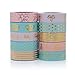 Washi Tape Set of 10 Cute Gold Foil Rolls - Extra Long 33 Feet - Decorative Masking Tapes Great for DIY Washi Tape Arts and Crafts Projects; Planners, Scrapbooking, Wall Art, Bullet Journals