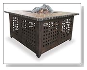 Blue Rhino GAD860SP LP Gas Outdoor Fire Pit with Slate/Marble Mantel