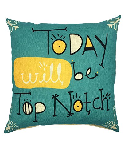 Your smile inspiring cotton linen square decorative thr…