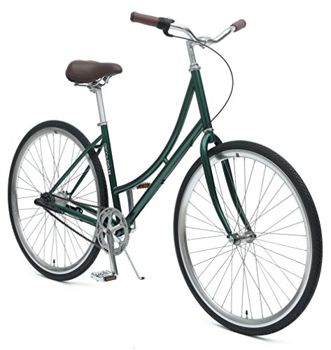 Critical Cycles Dutch Step-Thru 3-Speed City Coaster Commuter Bicycle, British Racing Green, 44cm/One Size