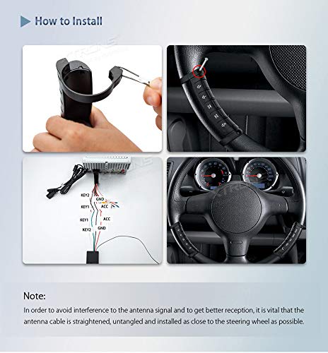 XTRONS Universal Wireless Car Steering Wheel Control Button SWC for Car DVD Player GPS