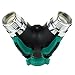 The Seventh 2 Way Garden Water Hose Splitter Y Ball Valve Hose Connector Fits Ourdoor Faucet