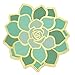 PinMart's Green Succulent Flower Trendy Enamel Lapel Pin
