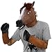 Creepy Adult Latex Brown Horse Hooves Gloves Halloween Party Costume Theater Props