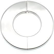 thumbnail image 2 of 2Pcs Stainless Steel Wall Split Flange, Round Escutcheon Plate For 2 of 12