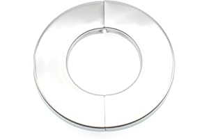 OZXNO 4.0" Stainless Steel Wall Split Flange 2pcs Split Decorative Escutcheon Self-Adhesive Wall-mounted Water Pipe Cover Accessories