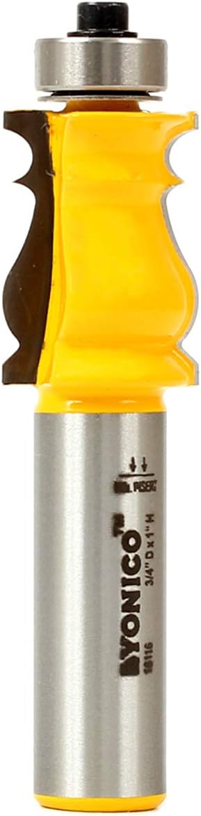 Yonico 16116 7/8-Inch Picture Frame Molding Router Bit 1/2-Inch Shank, 3/4" x 1"