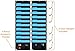 COMPONO Wall Storage Pocket Charts (10 Pocket - 2 Pack, Black) File Organizers with Free Bonus 6 Door Hangers. Best Pocket Chart for School, Classroom, Home or Office. Wall Pocket Chart Organizer