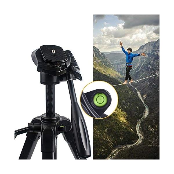 Kamera Stativ 58 Zoll Portable Professionelle Leichtgewicht Traveller Aluminium Stativ mit Pan Kopf für Kamera DSLR DV… – Bild 8