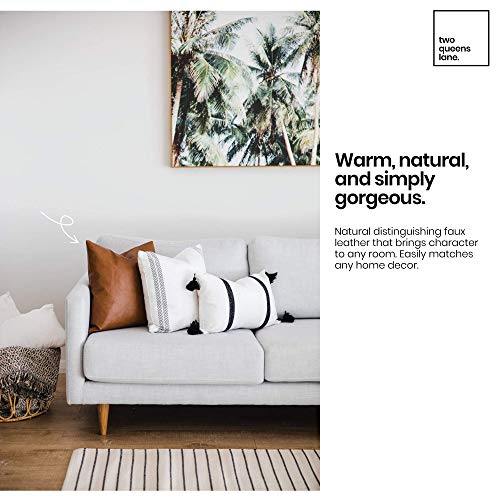 faux leather pillow case