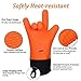 Nosiva Silicone Oven Mitts - Heat Resistant (Up to 446℉) Kitchen Gloves with Quilted Cotton Lining, Non-Slip Gloves for Cooking, Baking, Grilling