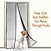 Magnetic Screen Door, Heavy Duty Mesh & Velcro Fits Doors Up to 34