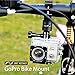 Lammcou Actioncam Bike Handlebar Mount, Metal Bicycle Holder Rack Roll Bar Mount Adapter Compatible with GoPro Hero 13 12 11 10 9 Insta-360 X3 X2 Go 3 Bicycle Holder - Black