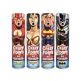 Crazy Foam DC Justice League 4 pk: Superman, Batman, Wonder Woman, Flash