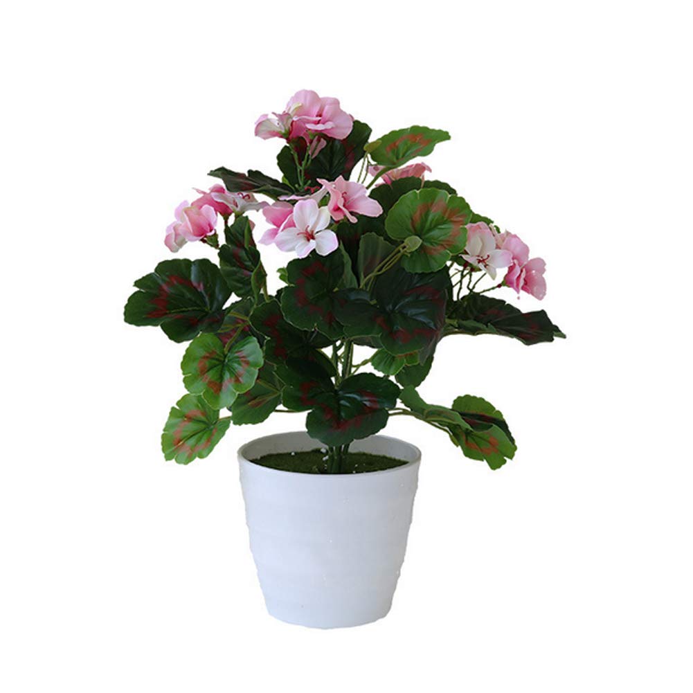 Artificial Flower Plant With Pot Green House Plants Decoration